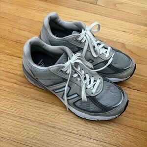 New Balance Made in USA Gray 990v5 Running Sneakers